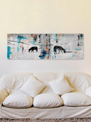 Two Horses Grazing