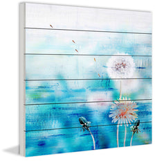 Dandy Puffs on Blue
