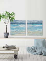 Playful Waves Diptych