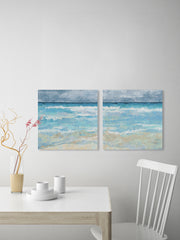 Playful Waves Diptych