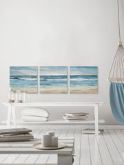 Blue Waves Triptych