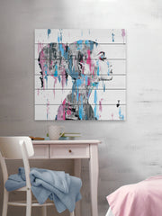 Pink Blue Face Smudges