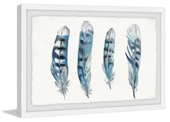 Blue Striped Feathers II