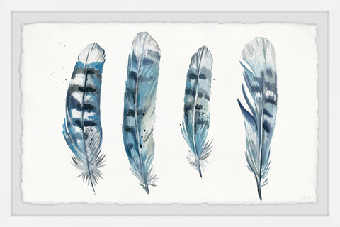 Blue Striped Feathers II