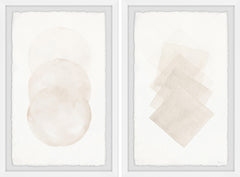 Fading Creams Diptych