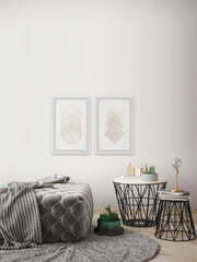 Fading Creams Diptych