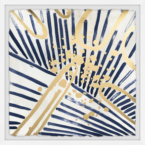 Blue and Gold Strokes