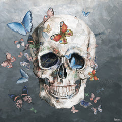 Tinted Happy Butterfly Skull
