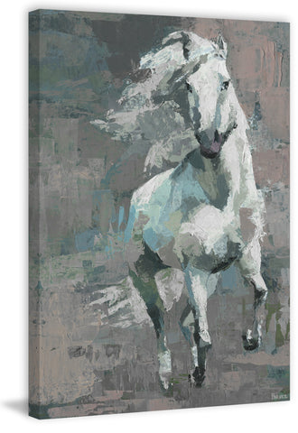 Running White Horse