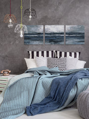 Dark Vast Ocean II Triptych