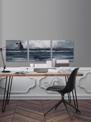 Dark Vast Ocean II Triptych