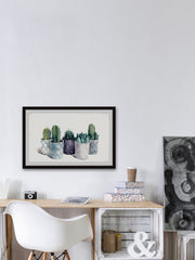 Indigo Cactus Pots