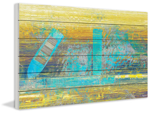 Blue Boat Docked