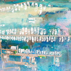 Docked White Boats