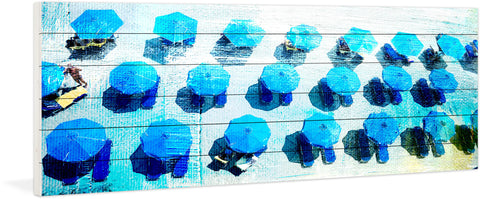 Umbrellas Blue
