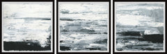 Black and White Smudges Triptych