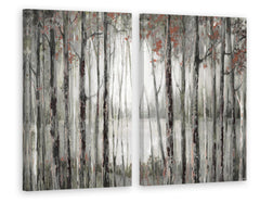 Dusky Autumn Lake Diptych
