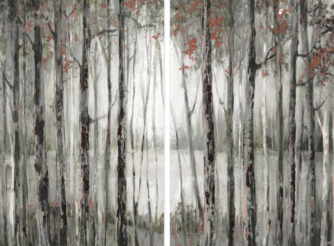 Dusky Autumn Lake Diptych