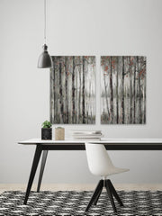 Dusky Autumn Lake Diptych