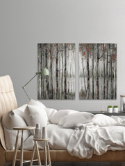 Dusky Autumn Lake Diptych