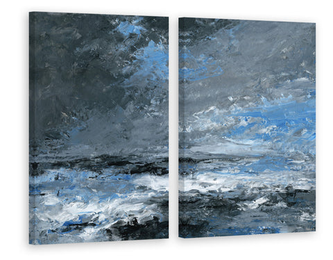 Dark Clouds Diptych