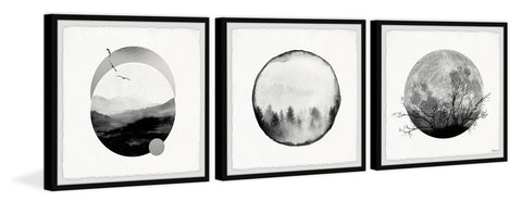 Forest Moon Triptych