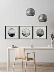 Forest Moon Triptych
