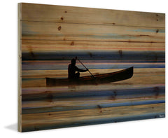 Canoe on Calm Lake