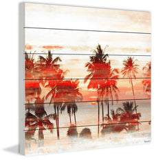Glowing Red Palms