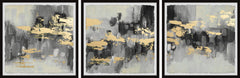 Golden Dusk Triptych