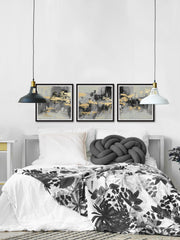 Golden Dusk Triptych