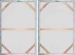 Multi-Color Strokes Diptych
