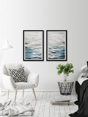 Reflective Sea Diptych