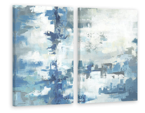 Matching Blue Hues Diptych