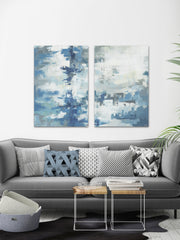 Matching Blue Hues Diptych