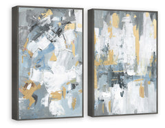 Paint Strokes Diptych