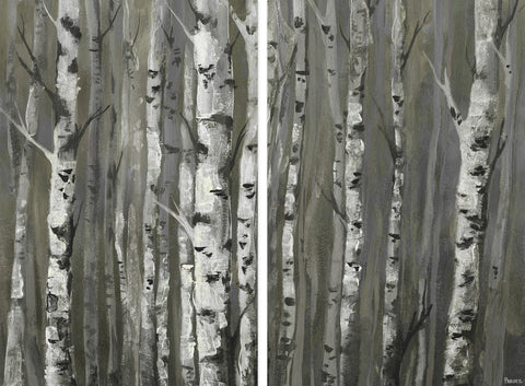 Twigs and Trunks Forest Diptych