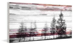 Red Behind the Trees