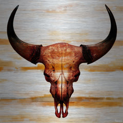 Burnt Orange Skull