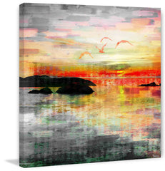 Birds in the Sunset