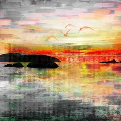 Birds in the Sunset