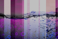 Fuschia Water Bubbles