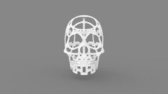 Headache - Human Skull - 3D White